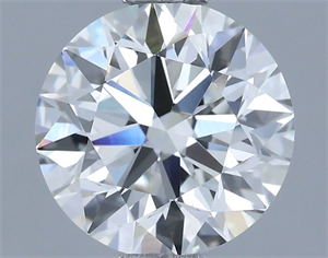 Picture of Natural Diamond 1.40 Carats, Round with Excellent Cut, G Color, VVS2 Clarity and Certified by IGI