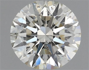 Picture of Natural Diamond 0.50 Carats, Round with Excellent Cut, K Color, SI1 Clarity and Certified by GIA