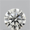 Natural Diamond 0.51 Carats, Round with Excellent Cut, J Color, SI2 Clarity and Certified by IGI