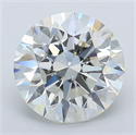 Natural Diamond 4.36 Carats, Round with Excellent Cut, I Color, VVS2 Clarity and Certified by GIA