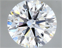 Natural Diamond 0.44 Carats, Round with Excellent Cut, E Color, SI1 Clarity and Certified by GIA