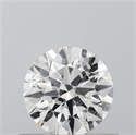 Natural Diamond 0.50 Carats, Round with Excellent Cut, F Color, I1 Clarity and Certified by GIA