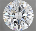 Natural Diamond 3.31 Carats, Round with Excellent Cut, I Color, VS2 Clarity and Certified by GIA