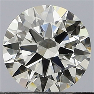 Picture of Natural Diamond 0.40 Carats, Round with Excellent Cut, I Color, VVS2 Clarity and Certified by GIA