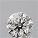 Natural Diamond 0.50 Carats, Round with Good Cut, H Color, I1 Clarity and Certified by GIA