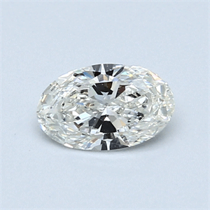 0.50 Carats, Oval Diamond with  Cut, I Color, VS1 Clarity and Certified by GIA