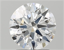 Natural Diamond 2.12 Carats, Round with Excellent Cut, D Color, VVS1 Clarity and Certified by GIA