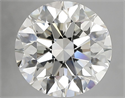 Natural Diamond 4.02 Carats, Round with Excellent Cut, H Color, VS1 Clarity and Certified by IGI