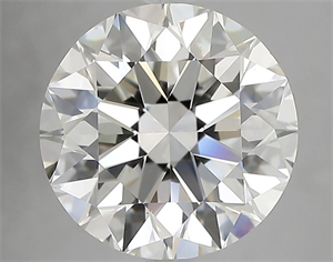 Picture of Natural Diamond 4.02 Carats, Round with Excellent Cut, H Color, VS1 Clarity and Certified by IGI