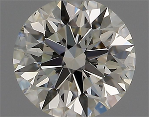 Picture of Natural Diamond 0.42 Carats, Round with Excellent Cut, J Color, VS2 Clarity and Certified by GIA