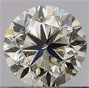 Natural Diamond 0.50 Carats, Round with Good Cut, K Color, VS2 Clarity and Certified by GIA