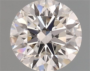 Picture of Natural Diamond 0.42 Carats, Round with Excellent Cut, H Color, VVS2 Clarity and Certified by GIA