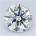 Natural Diamond 2.03 Carats, Round with Excellent Cut, I Color, SI2 Clarity and Certified by GIA