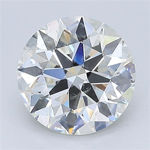 Picture of Natural Diamond 2.03 Carats, Round with Excellent Cut, I Color, SI2 Clarity and Certified by GIA