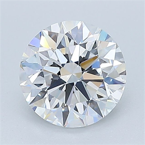 Picture of Natural Diamond 1.33 Carats, Round with Excellent Cut, D Color, VVS1 Clarity and Certified by GIA