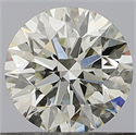 Natural Diamond 0.50 Carats, Round with Excellent Cut, J Color, VVS2 Clarity and Certified by GIA