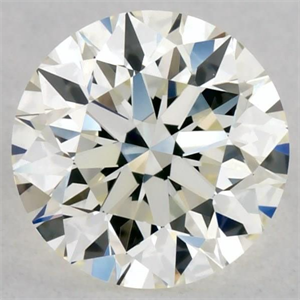 Picture of Natural Diamond 0.41 Carats, Round with Excellent Cut, K Color, VVS1 Clarity and Certified by GIA