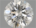 Natural Diamond 0.43 Carats, Round with Excellent Cut, H Color, VS2 Clarity and Certified by GIA