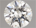 Natural Diamond 0.51 Carats, Round with Excellent Cut, J Color, VS1 Clarity and Certified by GIA