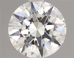 Picture of Natural Diamond 0.51 Carats, Round with Excellent Cut, J Color, VS1 Clarity and Certified by GIA