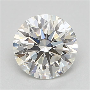 Picture of Natural Diamond 0.40 Carats, Round with Excellent Cut, H Color, VS1 Clarity and Certified by GIA