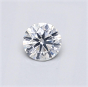 Natural Diamond 0.40 Carats, Round with Very Good Cut, F Color, I1 Clarity and Certified by GIA