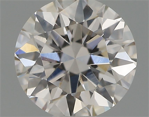 Picture of Natural Diamond 0.45 Carats, Round with Very Good Cut, J Color, VVS2 Clarity and Certified by IGI