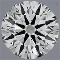 Natural Diamond 0.40 Carats, Round with Excellent Cut, G Color, SI2 Clarity and Certified by GIA