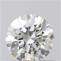 Natural Diamond 0.45 Carats, Round with Excellent Cut, H Color, VVS1 Clarity and Certified by GIA