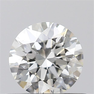 Picture of Natural Diamond 0.45 Carats, Round with Excellent Cut, H Color, VVS1 Clarity and Certified by GIA