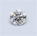 Natural Diamond 0.40 Carats, Round with Excellent Cut, I Color, VS2 Clarity and Certified by GIA