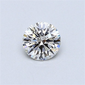 Picture of Natural Diamond 0.40 Carats, Round with Excellent Cut, I Color, VS2 Clarity and Certified by GIA