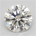 Natural Diamond 0.50 Carats, Round with Excellent Cut, J Color, VS2 Clarity and Certified by GIA