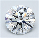 Natural Diamond 1.43 Carats, Round with Excellent Cut, D Color, VVS1 Clarity and Certified by GIA