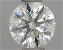 Natural Diamond 0.42 Carats, Round with Excellent Cut, H Color, VVS1 Clarity and Certified by IGI