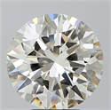 Natural Diamond 6.04 Carats, Round with Excellent Cut, J Color, VS1 Clarity and Certified by IGI