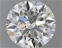 Natural Diamond 0.50 Carats, Round with Excellent Cut, H Color, SI1 Clarity and Certified by IGI