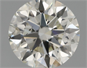 Natural Diamond 0.61 Carats, Round with Excellent Cut, I Color, VS2 Clarity and Certified by IGI