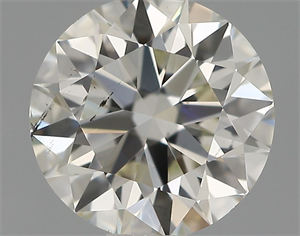 Picture of Natural Diamond 0.61 Carats, Round with Excellent Cut, I Color, VS2 Clarity and Certified by IGI