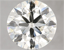 Natural Diamond 4.00 Carats, Round with Excellent Cut, J Color, VVS1 Clarity and Certified by IGI