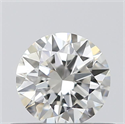 Natural Diamond 0.41 Carats, Round with Excellent Cut, I Color, IF Clarity and Certified by GIA