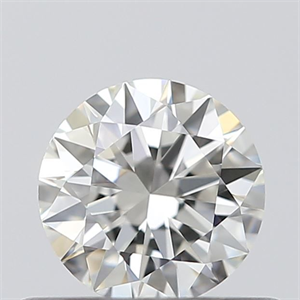 Picture of Natural Diamond 0.41 Carats, Round with Excellent Cut, I Color, IF Clarity and Certified by GIA