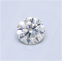 Natural Diamond 0.47 Carats, Round with Very Good Cut, G Color, I1 Clarity and Certified by GIA