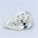 Natural Diamond 0.70 Carats, Pear with  Cut, I Color, VVS1 Clarity and Certified by GIA