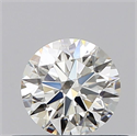 Natural Diamond 0.45 Carats, Round with Excellent Cut, K Color, VVS1 Clarity and Certified by GIA