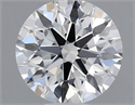 Natural Diamond 0.40 Carats, Round with Excellent Cut, H Color, VS2 Clarity and Certified by GIA