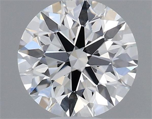 Picture of Natural Diamond 0.40 Carats, Round with Excellent Cut, H Color, VS2 Clarity and Certified by GIA