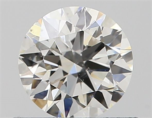 Picture of Natural Diamond 0.54 Carats, Round with Excellent Cut, J Color, VS2 Clarity and Certified by GIA