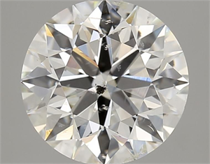 Picture of Natural Diamond 2.51 Carats, Round with Excellent Cut, I Color, SI2 Clarity and Certified by GIA