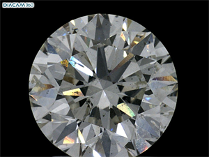 Picture of Natural Diamond 2.00 Carats, Round with Excellent Cut, I Color, SI2 Clarity and Certified by GIA